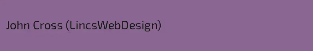 John Cross (LincsWebDesign)
